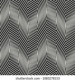 Monochrome Optical Graphic Textured Pattern