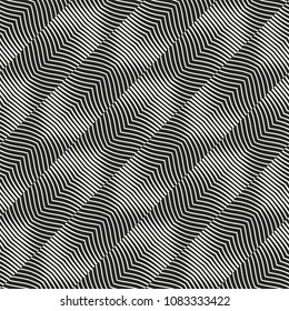 Monochrome Optical Graphic Textured Pattern