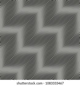 Monochrome Optical Graphic Textured Pattern