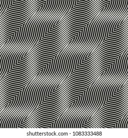 Monochrome Optical Graphic Textured Pattern