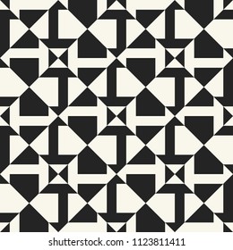 Monochrome Optical Kaleidoscope Geometric Pattern