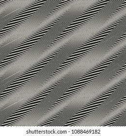 Monochrome Optical Striped Textured Pattern