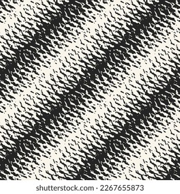 Monochrome Organic Mesh Textured Diagonal Striped Pattern