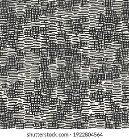 Monochrome Organic Mesh Textured Pattern
