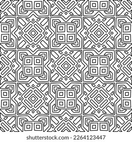  Textura ornamental monocroma con formas lineales lisas, líneas de zigzag, patrón de encaje.Resumen de patrón geométrico en blanco y negro para página web, texturas, tarjeta, afiche, tela, textil.