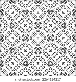  Monochrome ornamental texture with smooth linear shapes, zigzag lines, lace pattern.Abstract geometric black and white pattern for web page, textures, card, poster, fabric, textile.