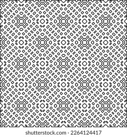  Textura ornamental monocroma con formas lineales lisas, líneas de zigzag, patrón de encaje.Resumen de patrón geométrico en blanco y negro para página web, texturas, tarjeta, afiche, tela, textil.