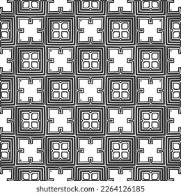 Textura ornamental monocroma con formas lineales lisas, líneas de zigzag, patrón de encaje.Resumen de patrón geométrico en blanco y negro para página web, texturas, tarjeta, afiche, tela, textil.