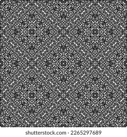  Monochrome ornamental texture with smooth linear shapes, zigzag lines, lace pattern.Abstract geometric black and white pattern for web page, textures, card, poster, fabric, textile.