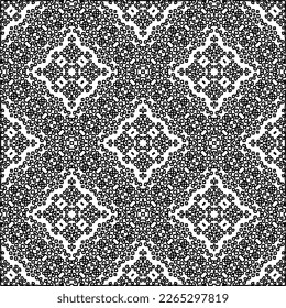  Monochrome ornamental texture with smooth linear shapes, zigzag lines, lace pattern.Abstract geometric black and white pattern for web page, textures, card, poster, fabric, textile.