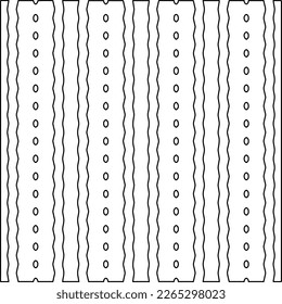  Monochrome ornamental texture with smooth linear shapes, zigzag lines, lace pattern.Abstract geometric black and white pattern for web page, textures, card, poster, fabric, textile.
