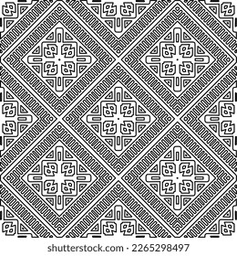  Textura ornamental monocroma con formas lineales lisas, líneas de zigzag, patrón de encaje.Resumen de patrón geométrico en blanco y negro para página web, texturas, tarjeta, afiche, tela, textil.