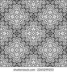 Textura ornamental monocroma con formas lineales lisas, líneas de zigzag, patrón de encaje.Resumen de patrón geométrico en blanco y negro para página web, texturas, tarjeta, afiche, tela, textil.