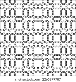  Monochrome ornamental texture with smooth linear shapes, zigzag lines, lace pattern.Abstract geometric black and white pattern for web page, textures, card, poster, fabric, textile.