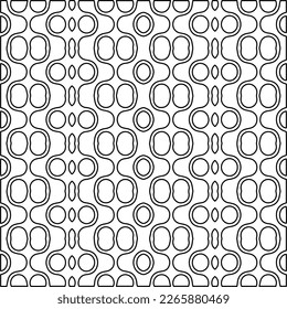  Monochrome ornamental texture with smooth linear shapes, zigzag lines, lace pattern.Abstract geometric black and white pattern for web page, textures, card, poster, fabric, textile.