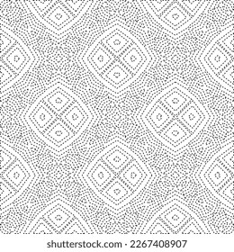  Monochrome ornamental texture with smooth linear shapes, zigzag lines, lace pattern.Abstract geometric black and white pattern for web page, textures, card, poster, fabric, textile.