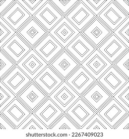 
 Monochrome ornamental texture with smooth linear shapes, zigzag lines, lace pattern.Abstract geometric black and white pattern for web page, textures, card, poster, fabric, textile.