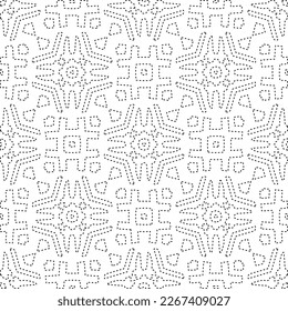 
 Textura ornamental monocroma con formas lineales lisas, líneas de zigzag, patrón de encaje.Resumen de patrón geométrico en blanco y negro para página web, texturas, tarjeta, afiche, tela, textil.