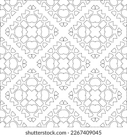  Textura ornamental monocroma con formas lineales lisas, líneas de zigzag, patrón de encaje.Resumen de patrón geométrico en blanco y negro para página web, texturas, tarjeta, afiche, tela, textil.