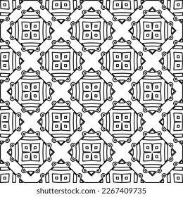  Textura ornamental monocroma con formas lineales lisas, líneas de zigzag, patrón de encaje.Resumen de patrón geométrico en blanco y negro para página web, texturas, tarjeta, afiche, tela, textil.