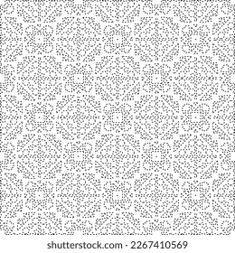  Monochrome ornamental texture with smooth linear shapes, zigzag lines, lace pattern.Abstract geometric black and white pattern for web page, textures, card, poster, fabric, textile.