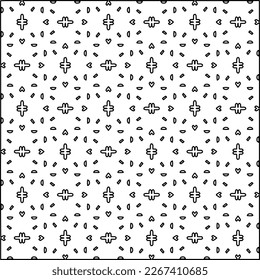  Monochrome ornamental texture with smooth linear shapes, zigzag lines, lace pattern.Abstract geometric black and white pattern for web page, textures, card, poster, fabric, textile.