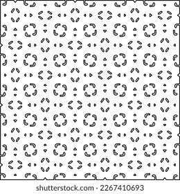  Textura ornamental monocroma con formas lineales lisas, líneas de zigzag, patrón de encaje.Resumen de patrón geométrico en blanco y negro para página web, texturas, tarjeta, afiche, tela, textil.