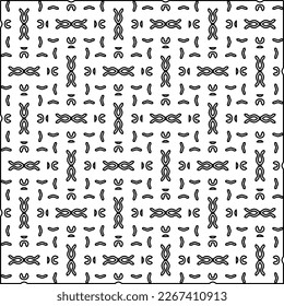  Textura ornamental monocroma con formas lineales lisas, líneas de zigzag, patrón de encaje.Resumen de patrón geométrico en blanco y negro para página web, texturas, tarjeta, afiche, tela, textil.