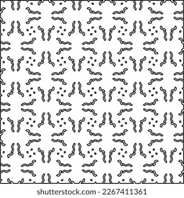  Textura ornamental monocroma con formas lineales lisas, líneas de zigzag, patrón de encaje.Resumen de patrón geométrico en blanco y negro para página web, texturas, tarjeta, afiche, tela, textil.