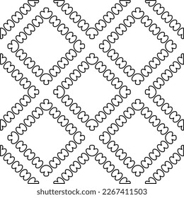 Monochrome ornamental texture with smooth linear shapes, zigzag lines, lace pattern.Abstract geometric black and white pattern for web page, textures, card, poster, fabric, textile.