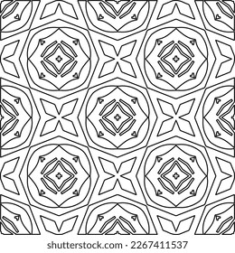  Textura ornamental monocroma con formas lineales lisas, líneas de zigzag, patrón de encaje.Resumen de patrón geométrico en blanco y negro para página web, texturas, tarjeta, afiche, tela, textil.