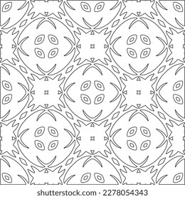  Textura ornamental monocroma con formas lineales lisas, líneas de zigzag, patrón de encaje.Resumen de patrón geométrico en blanco y negro para página web, texturas, tarjeta, afiche, tela, textil.