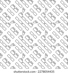 Monochrome ornamental texture with smooth linear shapes, zigzag lines, lace pattern.Abstract geometric black and white pattern for web page, textures, card, poster, fabric, textile.