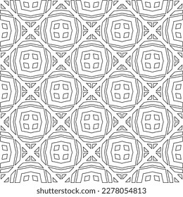  Textura ornamental monocroma con formas lineales lisas, líneas de zigzag, patrón de encaje.Resumen de patrón geométrico en blanco y negro para página web, texturas, tarjeta, afiche, tela, textil.