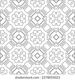 Textura ornamental monocroma con formas lineales lisas, líneas de zigzag, patrón de encaje.Resumen de patrón geométrico en blanco y negro para página web, texturas, tarjeta, afiche, tela, textil.