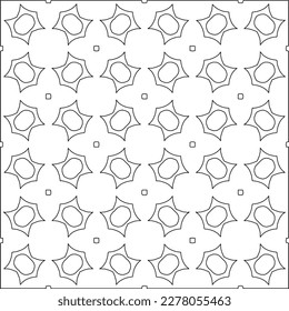  Monochrome ornamental texture with smooth linear shapes, zigzag lines, lace pattern.Abstract geometric black and white pattern for web page, textures, card, poster, fabric, textile.