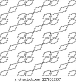  Monochrome ornamental texture with smooth linear shapes, zigzag lines, lace pattern.Abstract geometric black and white pattern for web page, textures, card, poster, fabric, textile.