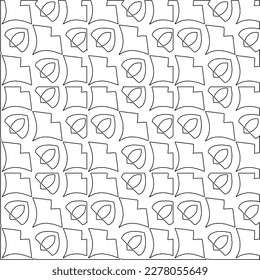  Textura ornamental monocroma con formas lineales lisas, líneas de zigzag, patrón de encaje.Resumen de patrón geométrico en blanco y negro para página web, texturas, tarjeta, afiche, tela, textil.