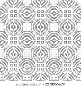  Textura ornamental monocroma con formas lineales lisas, líneas de zigzag, patrón de encaje.Resumen de patrón geométrico en blanco y negro para página web, texturas, tarjeta, afiche, tela, textil.