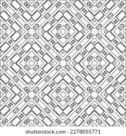  Textura ornamental monocroma con formas lineales lisas, líneas de zigzag, patrón de encaje.Resumen de patrón geométrico en blanco y negro para página web, texturas, tarjeta, afiche, tela, textil.
