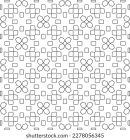  Monochrome ornamental texture with smooth linear shapes, zigzag lines, lace pattern.Abstract geometric black and white pattern for web page, textures, card, poster, fabric, textile.