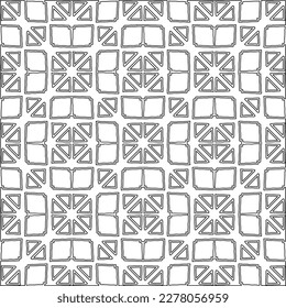  Textura ornamental monocroma con formas lineales lisas, líneas de zigzag, patrón de encaje.Resumen de patrón geométrico en blanco y negro para página web, texturas, tarjeta, afiche, tela, textil.
