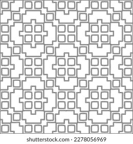  Monochrome ornamental texture with smooth linear shapes, zigzag lines, lace pattern.Abstract geometric black and white pattern for web page, textures, card, poster, fabric, textile.