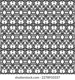 
 Monochrome ornamental texture with smooth linear shapes, zigzag lines, lace pattern.Abstract geometric black and white pattern for web page, textures, card, poster, fabric, textile.
