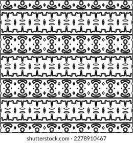 
 Monochrome ornamental texture with smooth linear shapes, zigzag lines, lace pattern.Abstract geometric black and white pattern for web page, textures, card, poster, fabric, textile.