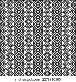 
 Monochrome ornamental texture with smooth linear shapes, zigzag lines, lace pattern.Abstract geometric black and white pattern for web page, textures, card, poster, fabric, textile.