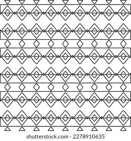 
 Monochrome ornamental texture with smooth linear shapes, zigzag lines, lace pattern.Abstract geometric black and white pattern for web page, textures, card, poster, fabric, textile.