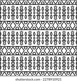 
 Monochrome ornamental texture with smooth linear shapes, zigzag lines, lace pattern.Abstract geometric black and white pattern for web page, textures, card, poster, fabric, textile.