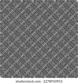  Textura ornamental monocroma con formas lineales lisas, líneas de zigzag, patrón de encaje.Resumen de patrón geométrico en blanco y negro para página web, texturas, tarjeta, afiche, tela, textil.