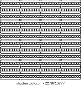 
 Monochrome ornamental texture with smooth linear shapes, zigzag lines, lace pattern.Abstract geometric black and white pattern for web page, textures, card, poster, fabric, textile.